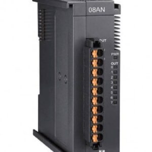A Delta AS szériájú PLC-khez kaphatóak bővítő modulok. Az AS08AN01 típusú bővítő jellemzői, hogy 8 digitális kimenete van, mely lehet PNP vagy NPN tranzisztoros vagy relés, kivehető a sorkapcsa és 24V DC feszültségről működtethető
