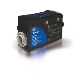 DataLogic/DataSensing márkájú kontraszt érzékelő, mely jellemzői, hogy az érzékelési távolság 9 mm, 33 mikrosec-es válaszideje van, M12-es 4 pólusú villamos csatlakozó található rajta, IP67-es, NPN vagy PNP tranzisztoros kimenettel szerelt